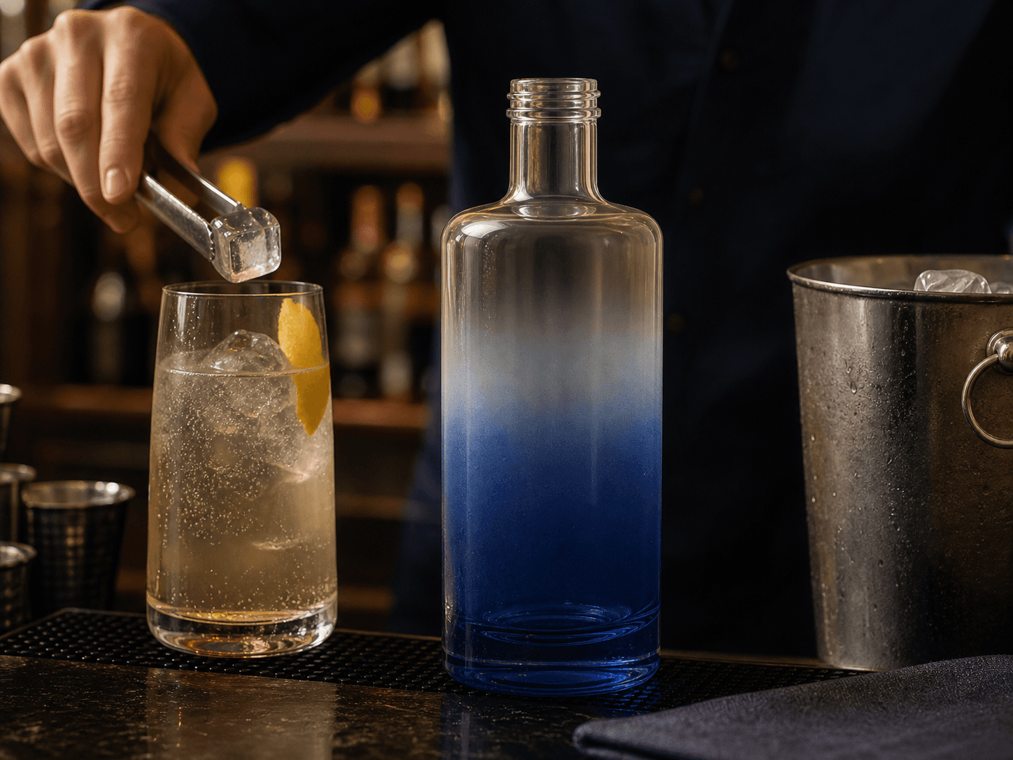 Gradient Spray Bottle used for bar & hospitality formats in a on-premise setting