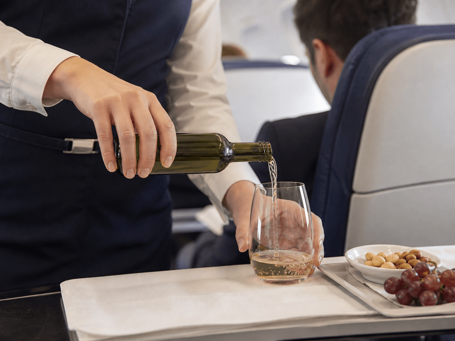 Mini Wine Bottle used for wine served on planes and at venues in a travel and events setting
