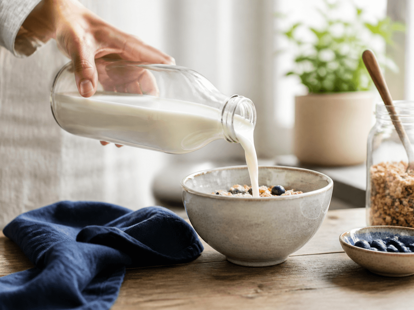 Vintage Milk Bottle used for fresh milk and cream on a short shelf life in a dairy setting
