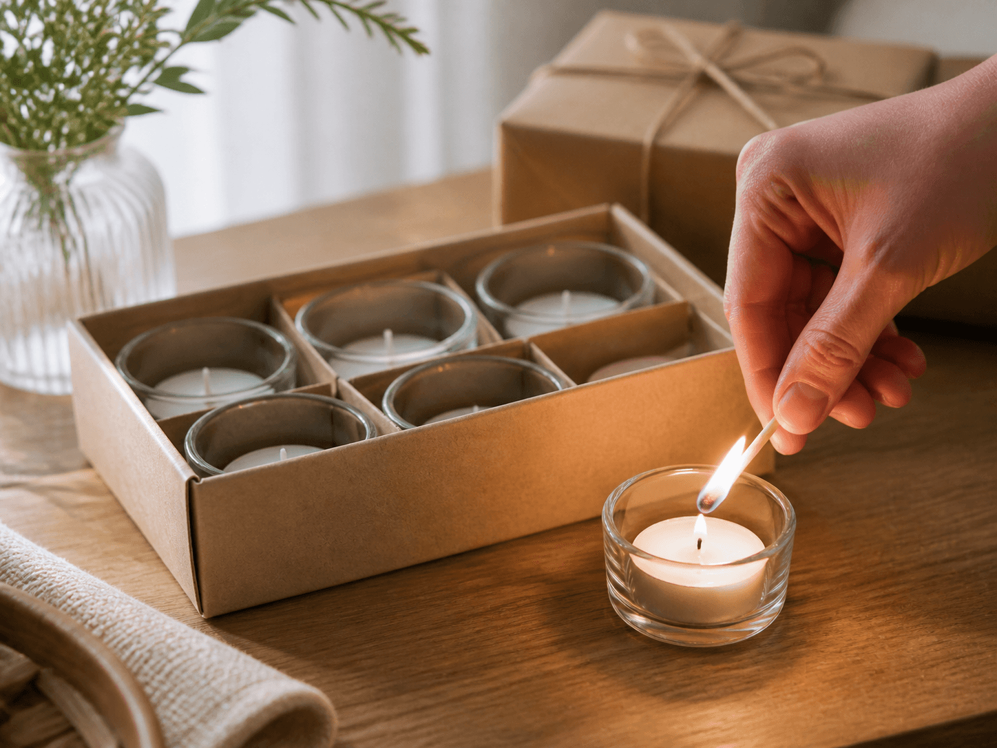 Tealight Holder used for multipacks and homeware collections in a retail sets setting