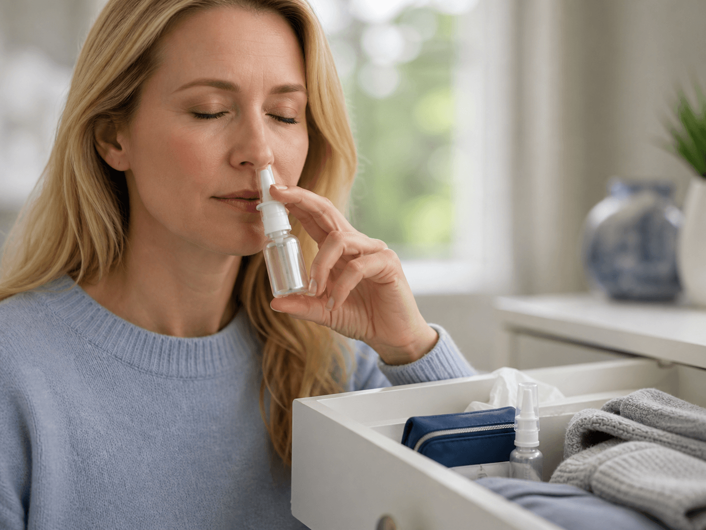 Nasal Spray Bottle used for a spray picked up again after a quiet week in a seasonal use setting
