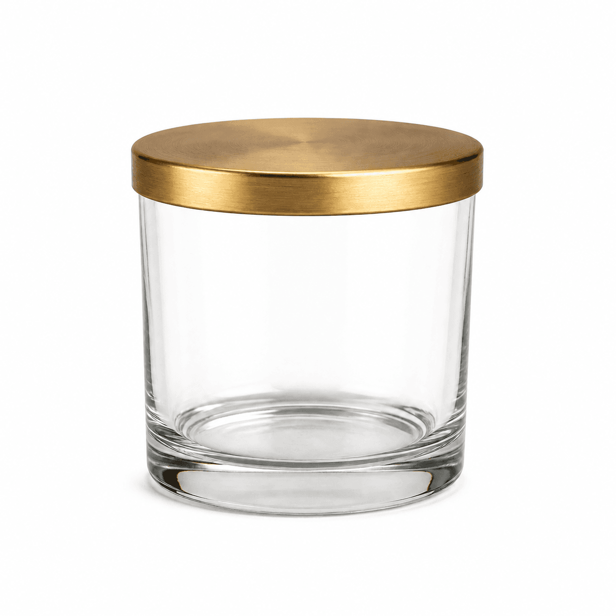 Brass / Brushed-metal Lid Vessel