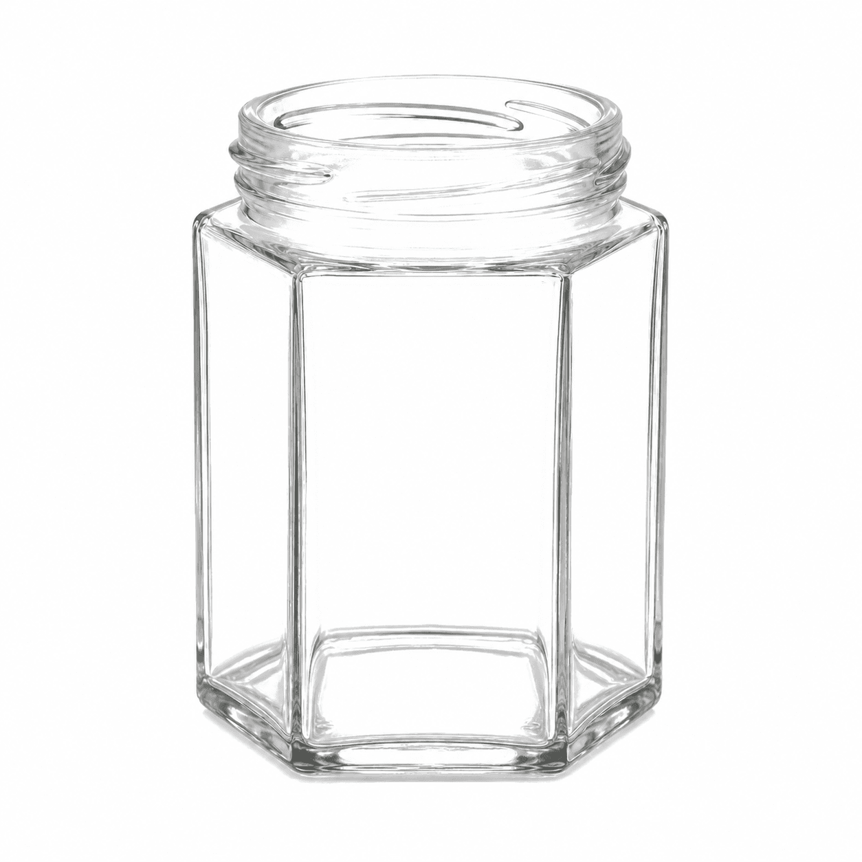 Hexagonal Honey Jar