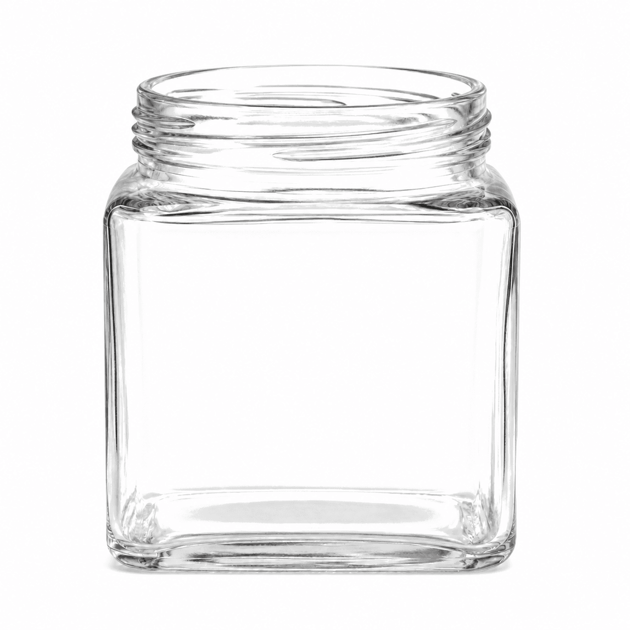 Wide-mouth Square Jar