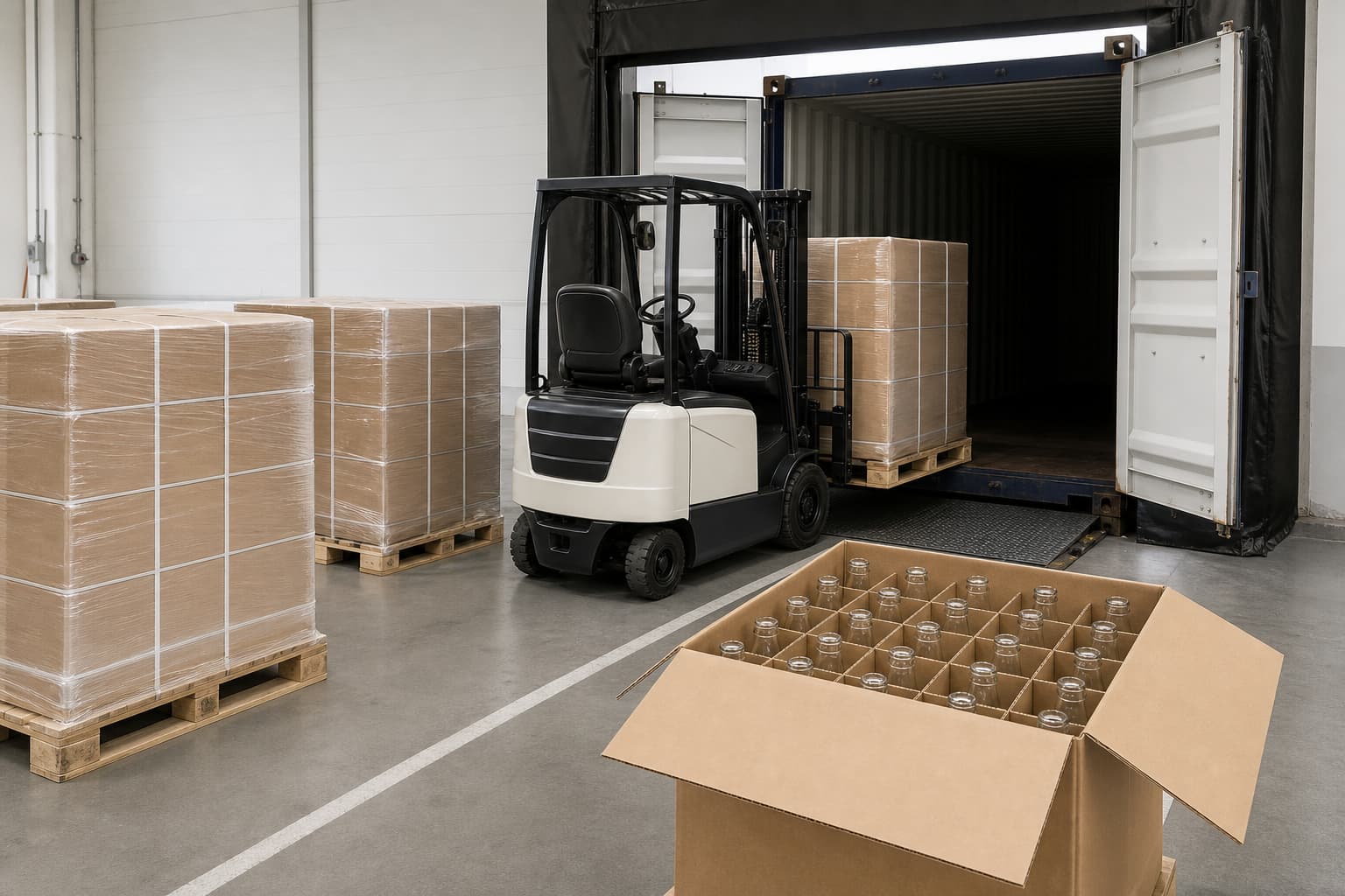 FOB vs CIF for first-time glass importers