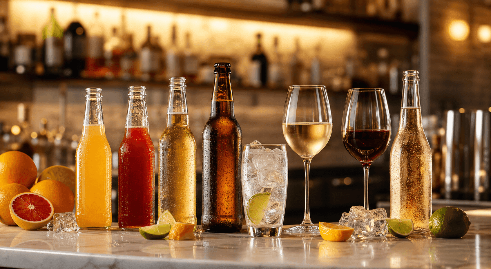 Beverage, Wine & Spirits glass packaging — Flint · Green · Amber