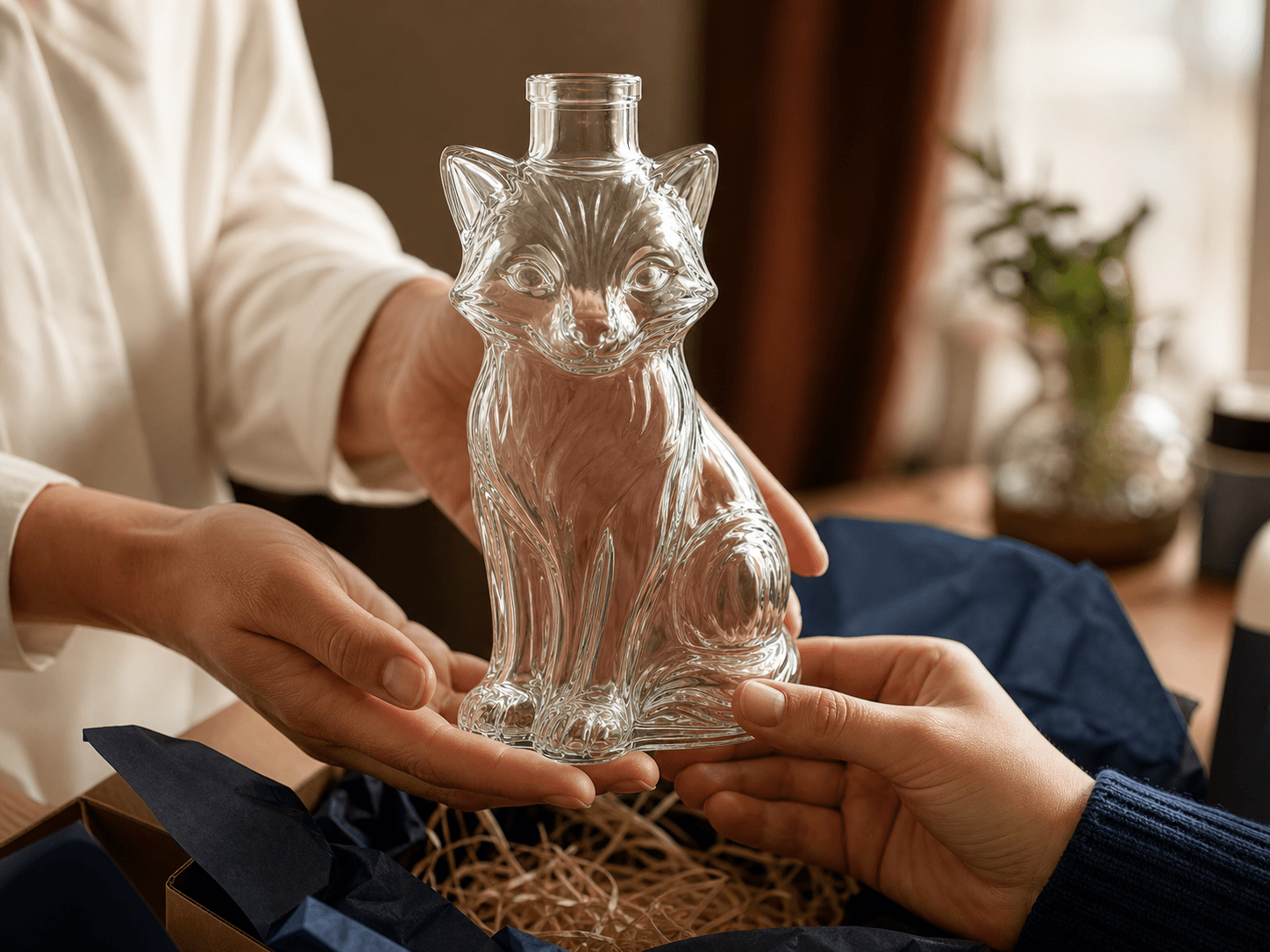 Figural Novelty Bottle used for souvenir & presentation formats in a gifting setting