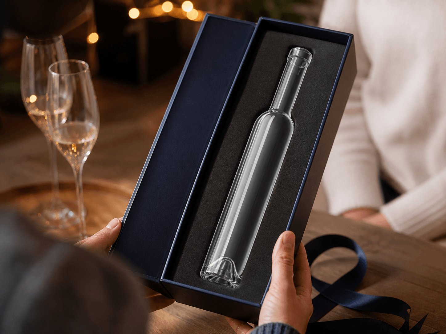 Ice Wine Bottle used for bottles bought almost entirely as presents in a gifting setting