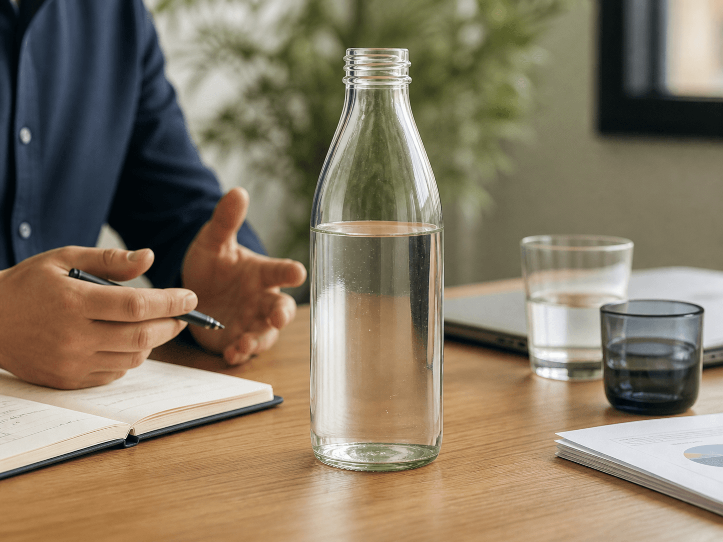 Lightweight PCR Bottle used for brands with published commitments in a sustainability-led setting