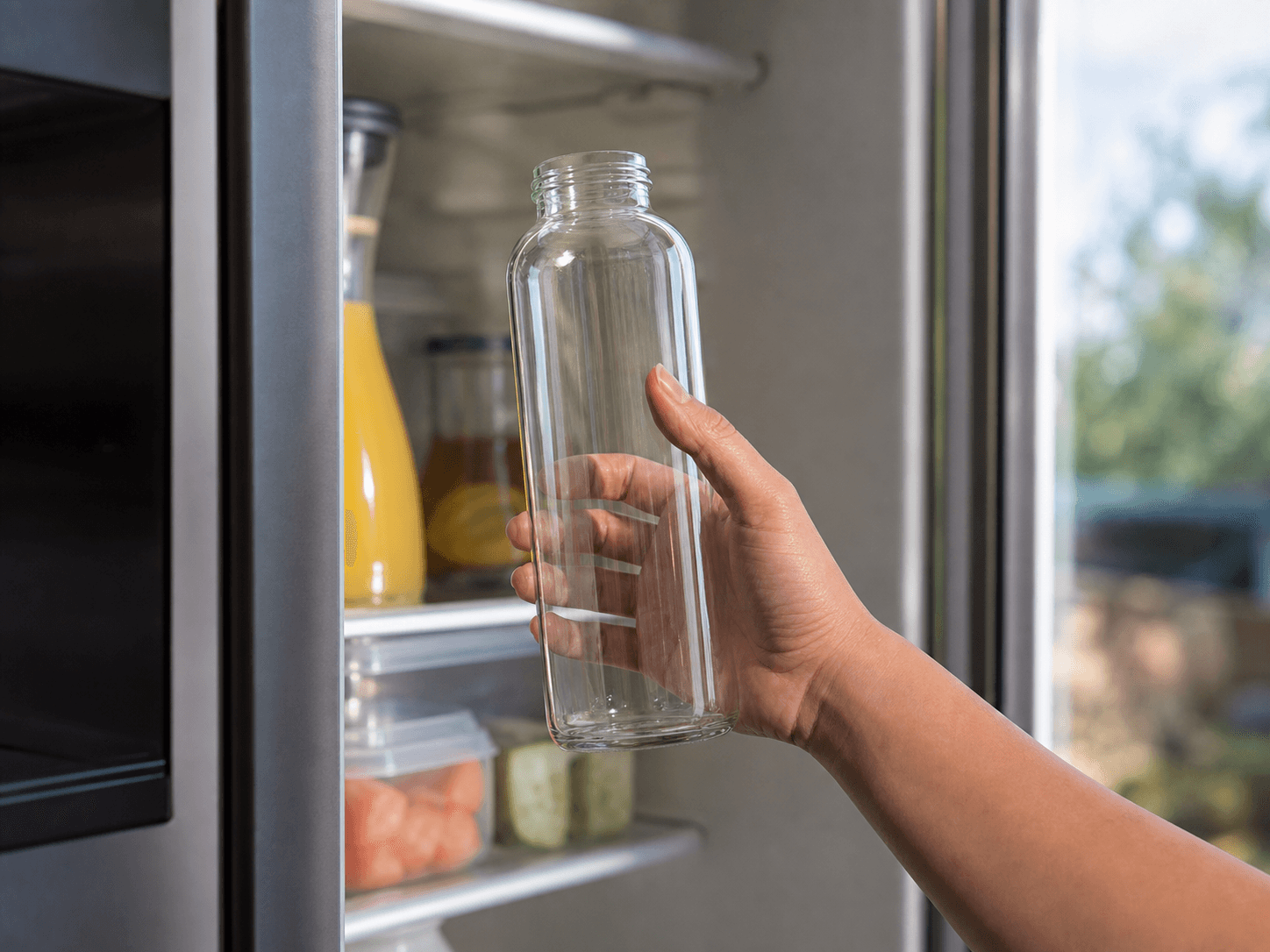NFC Juice Bottle used for juices that depend on refrigeration in a cold chain setting