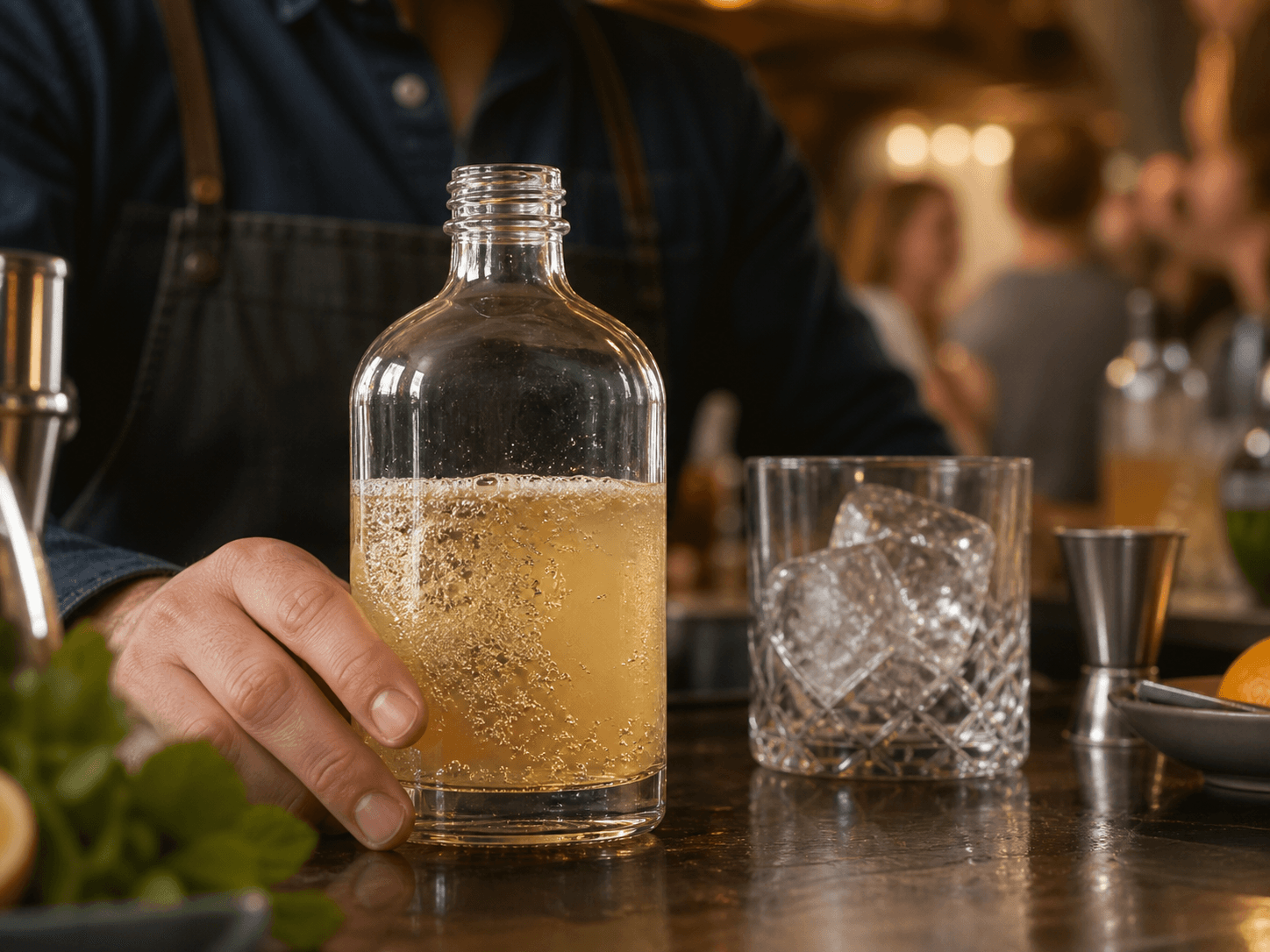 RTD Cocktail Bottle used for cases for parties and bar service in a multipacks and venues setting