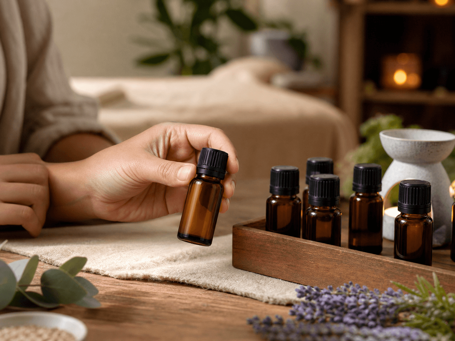 Aroma Essential Oil Bottle used for bottles opened and closed all day in a therapy rooms setting