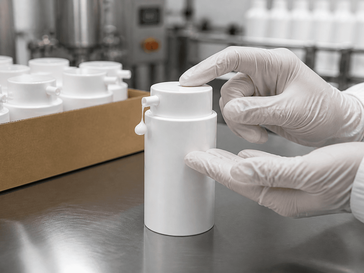 Airless Pump used for packs a filler receives already built in a contract filling setting