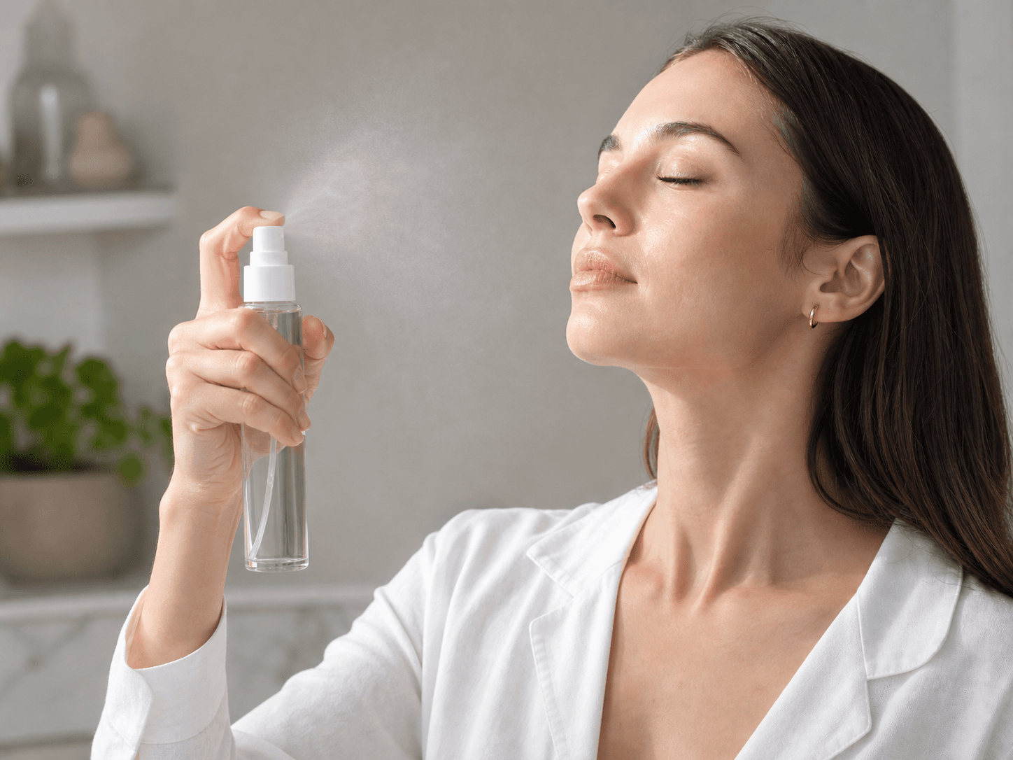 Fine Mist Sprayer used for mists that must not feel wet in a facial and skin sprays setting