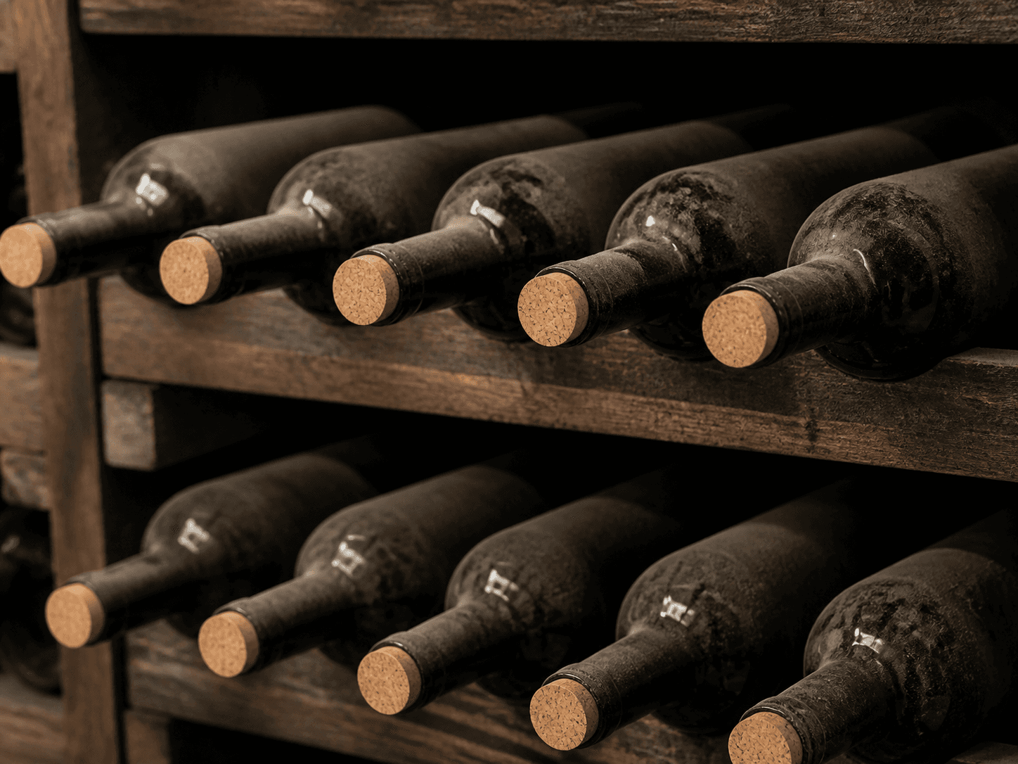 Straight Cork Stopper used for bottles laid down for years in a wine and aging setting