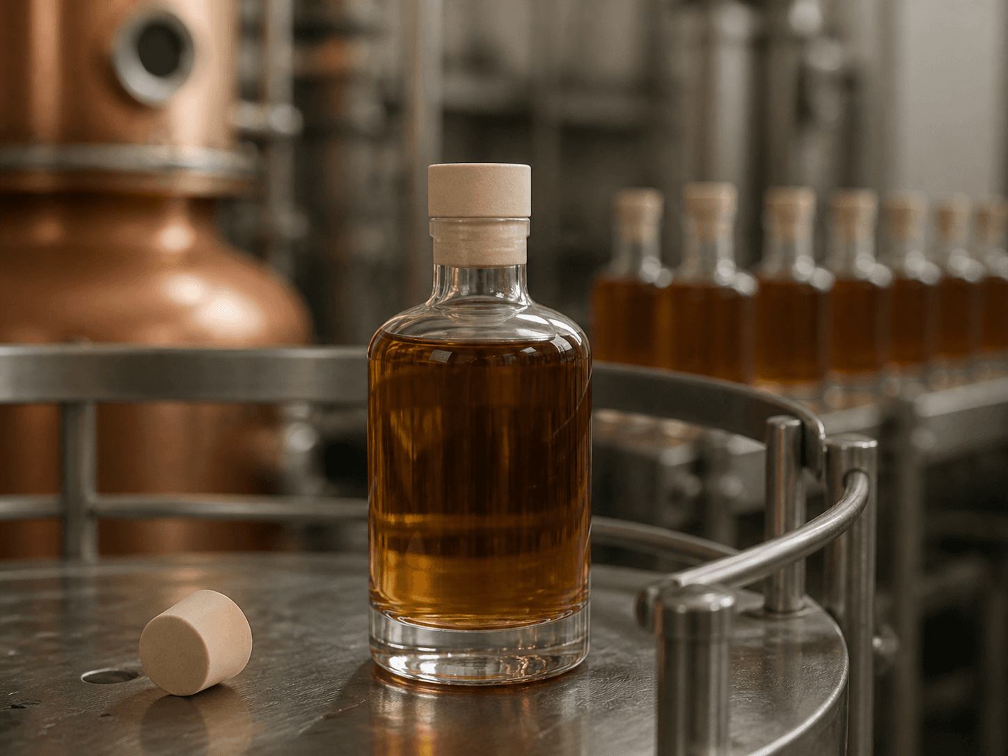 Synthetic Cork used for wines and spirits needing predictability in a consistent supply setting