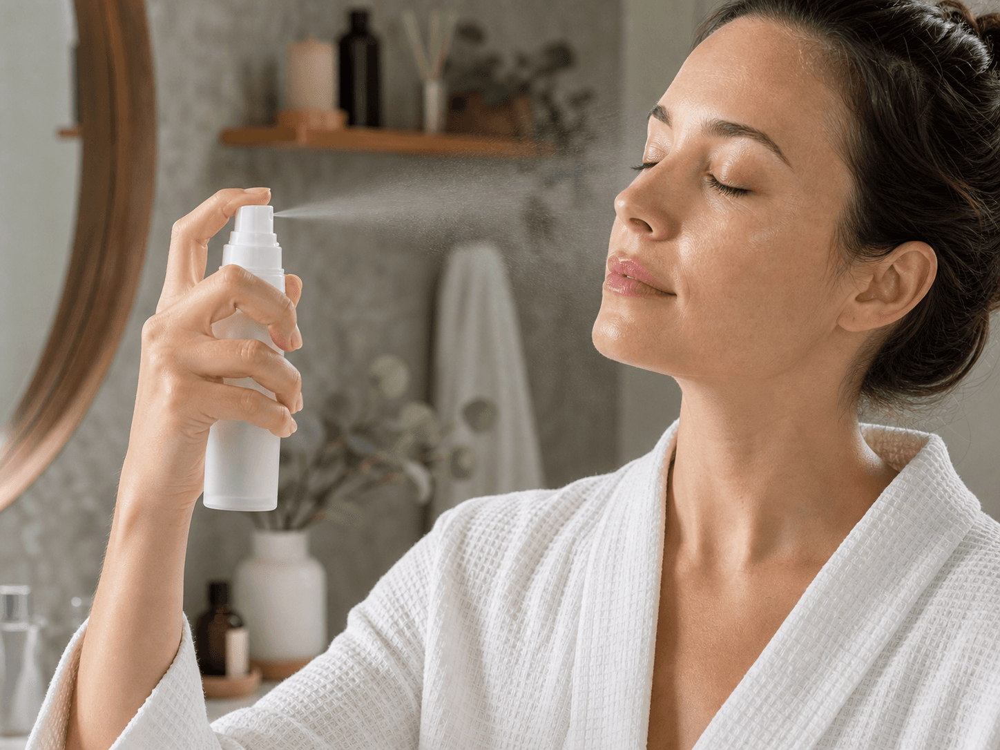 Cosmetic Spray Bottle used for toners and essence sprays applied by mist in a treatment liquids setting