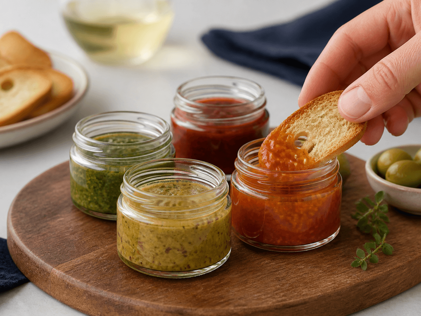 Mini Sample Jar used for condiment discovery and limited-edition sets in a sauce & spreads setting