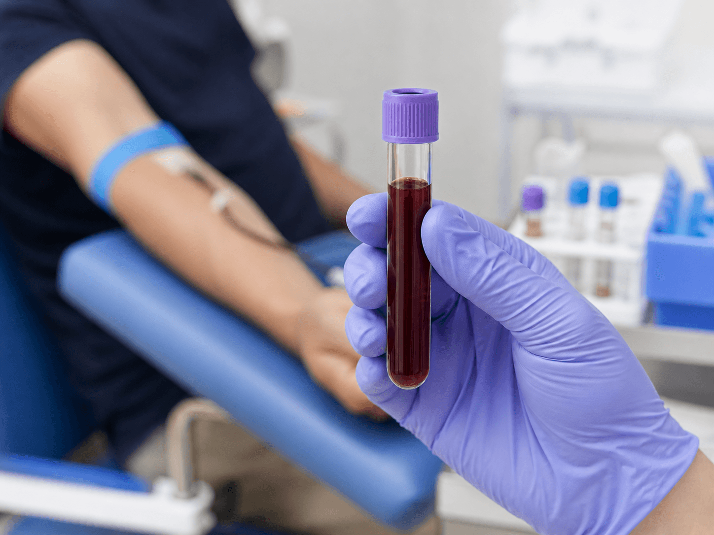 Blood Collection Tube used for tubes filled at the point of draw in a phlebotomy setting