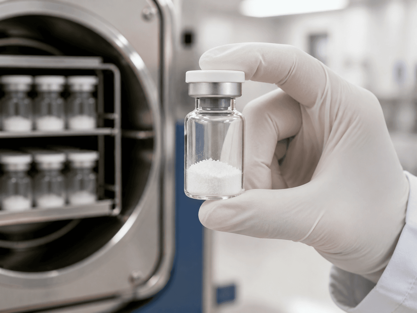 Lyophilized Powder Vial used for products stabilized by freeze-drying in a dry-product programs setting