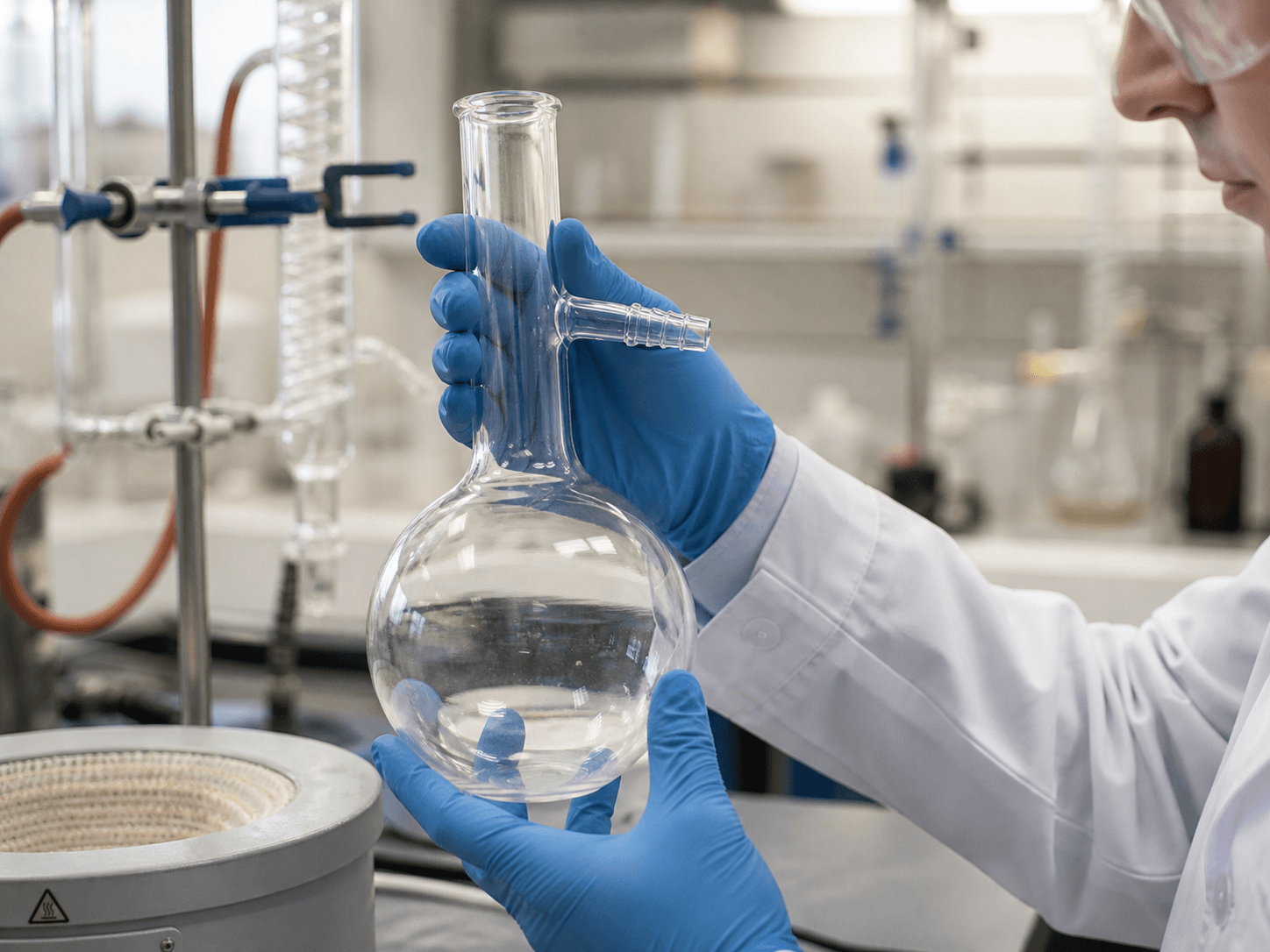 Distillation Flask used for the same flask used every week for years in a repeated runs setting