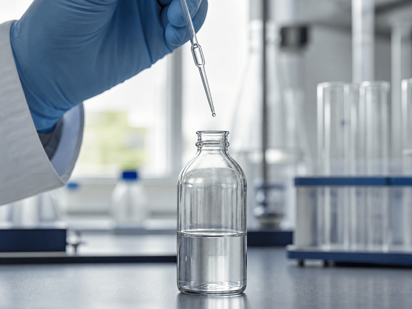 Glass Pipette used for how the last drop is treated in a delivery technique setting