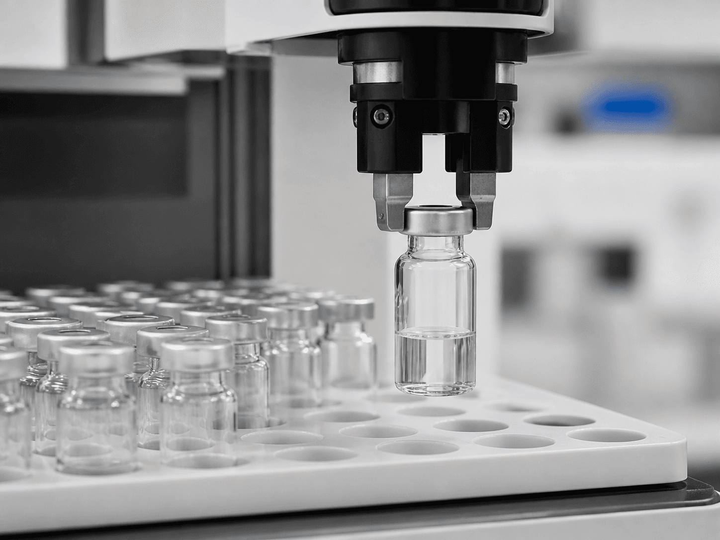 Headspace Vial used for vials handled by a robotic sampler in a automation setting
