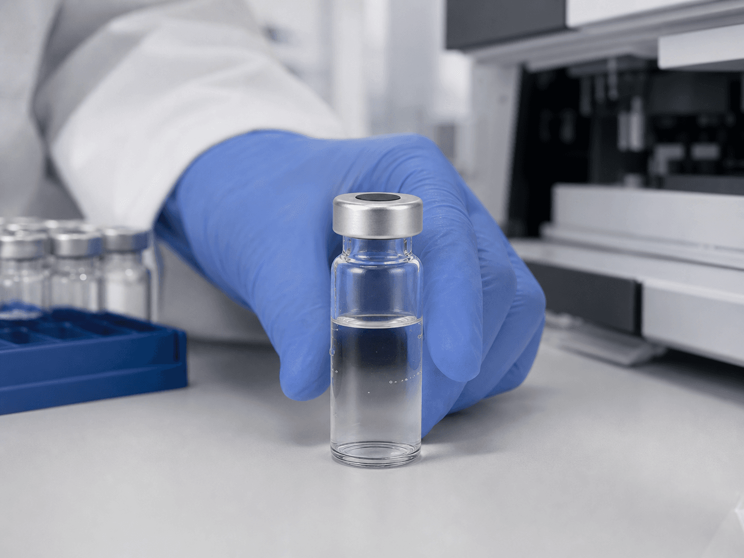 HPLC / Chromatography Vial used for prepared lc / hplc samples in a routine chromatography setting