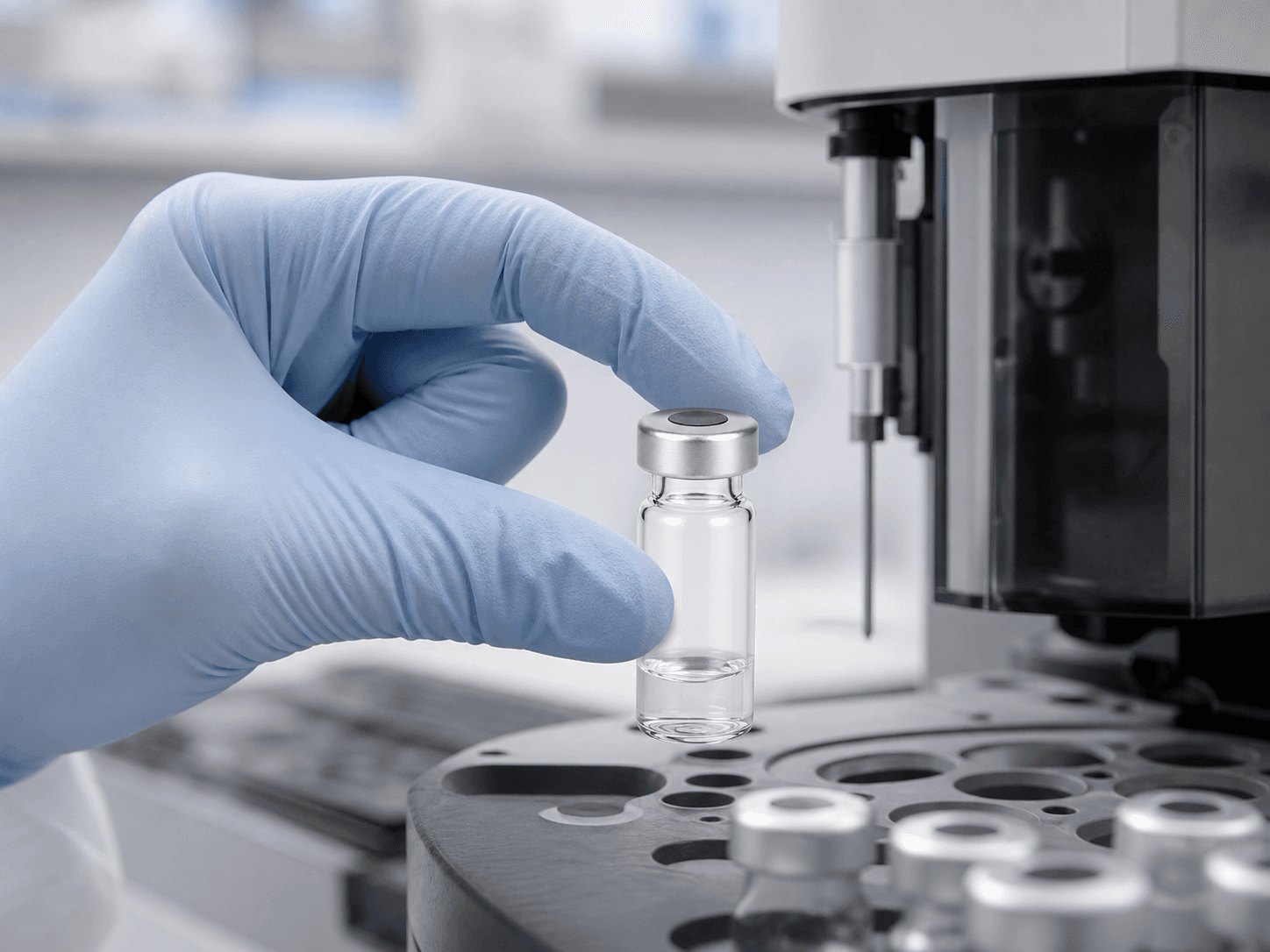 HPLC / Chromatography Vial used for limited or precious sample sets in a low-volume samples setting