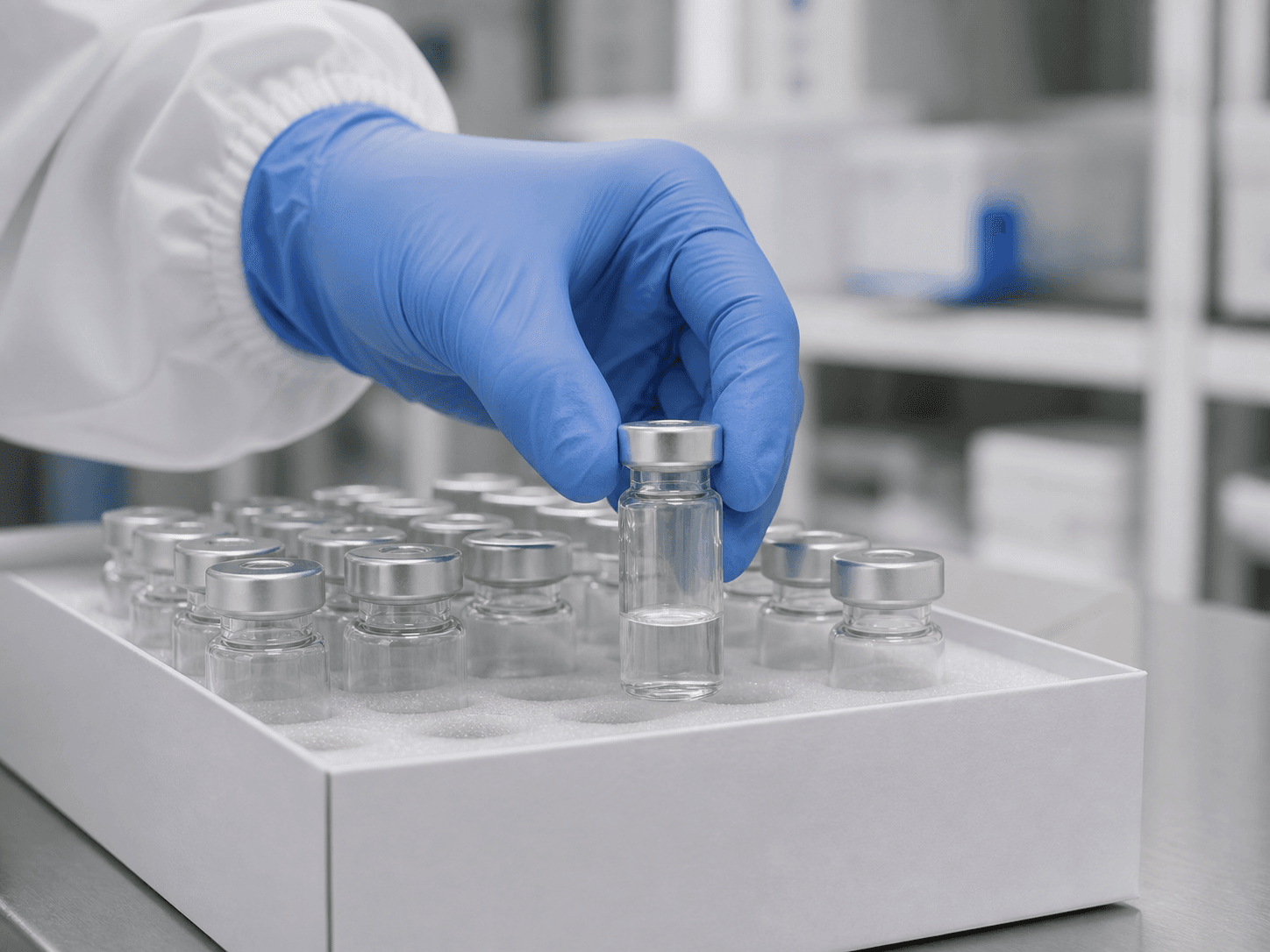Sample Vial used for one vial size ordered for every aliquot in a stocking a store setting
