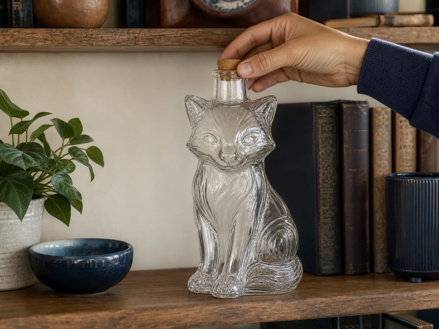 Bouteille figurative originale destinée aux séries de collection et aux éditions saisonnières, exposée à la maison