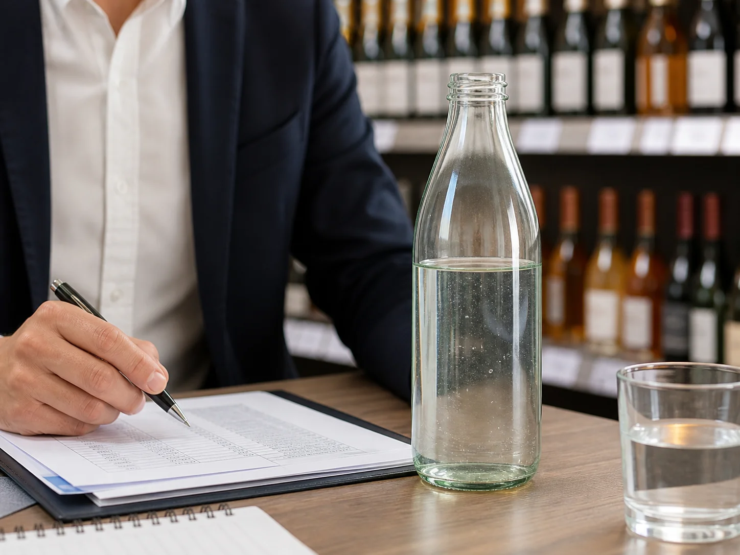 Bouteille allégée en verre recyclé évaluée selon les spécifications d’un distributeur et d’un appel d’offres de supermarché