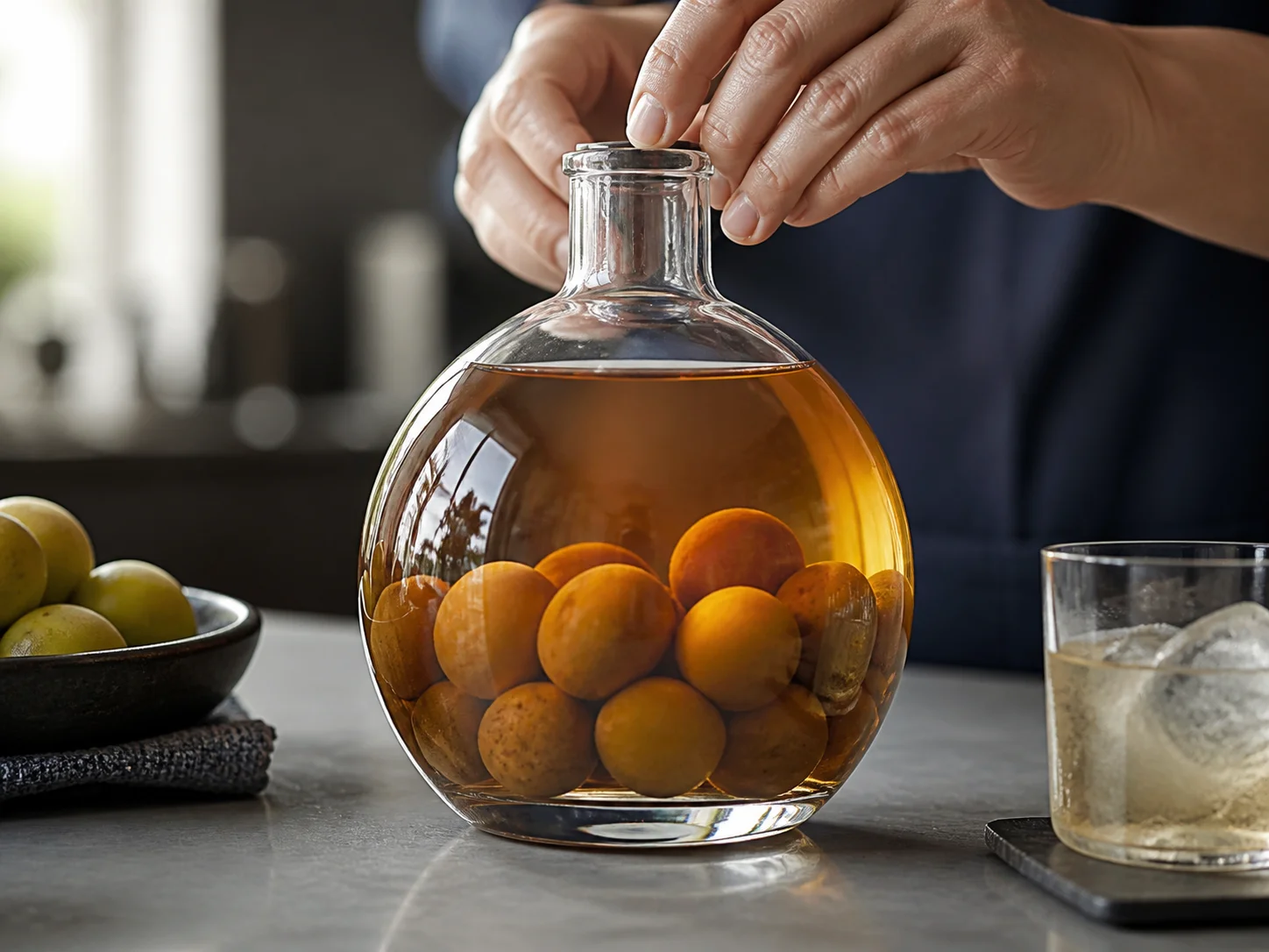 Illustration d’utilisation de Bouteille de vin de prune