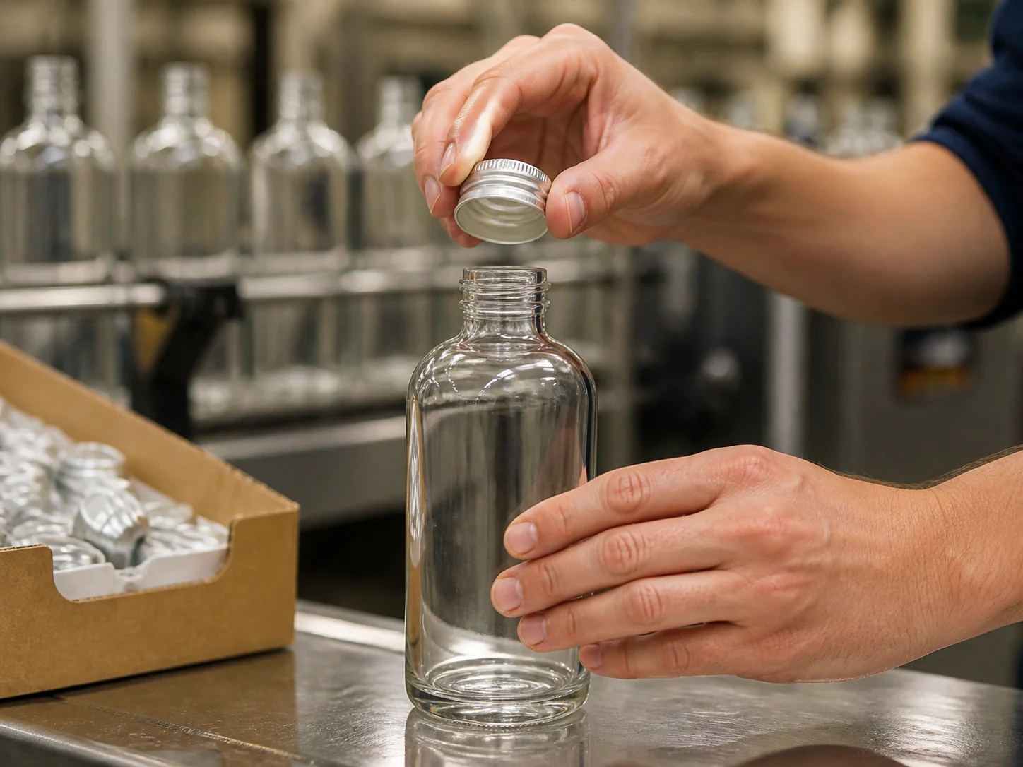 Illustration d’utilisation de Bouteille à capsule à vis