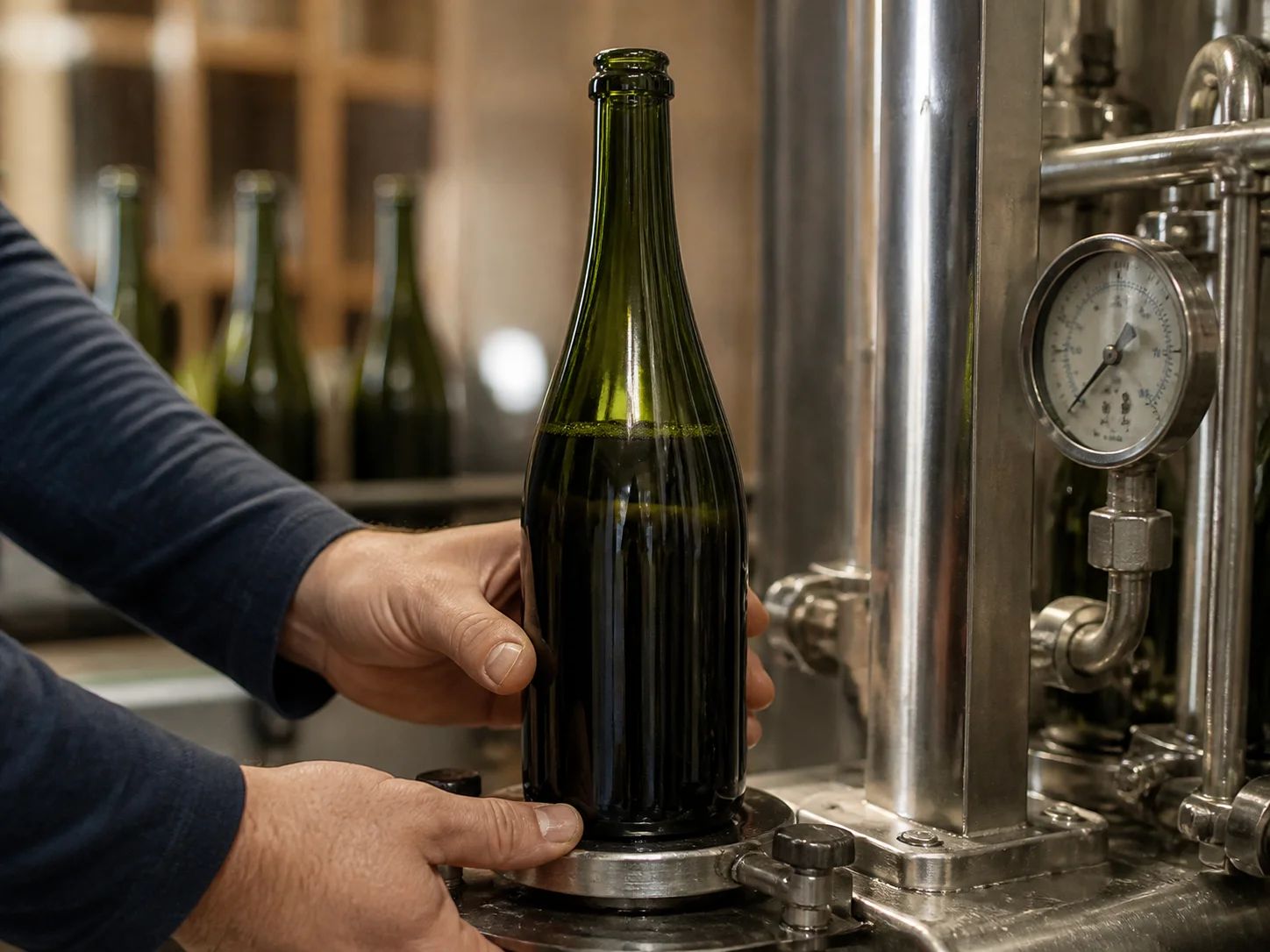 Illustration d’utilisation de Bouteille de vin effervescent