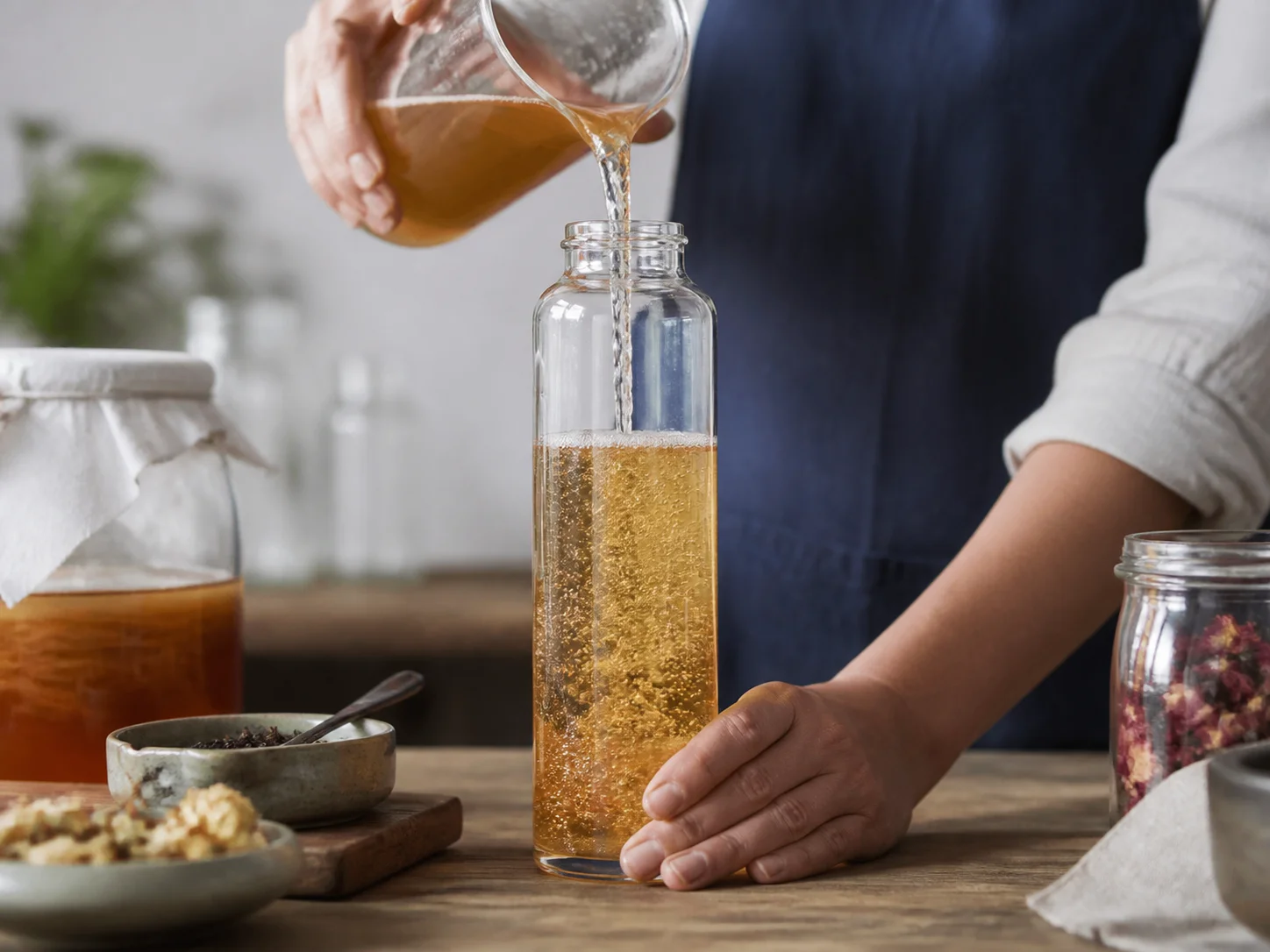 Illustration d’utilisation de Bouteille de thé infusé à froid sans sucre