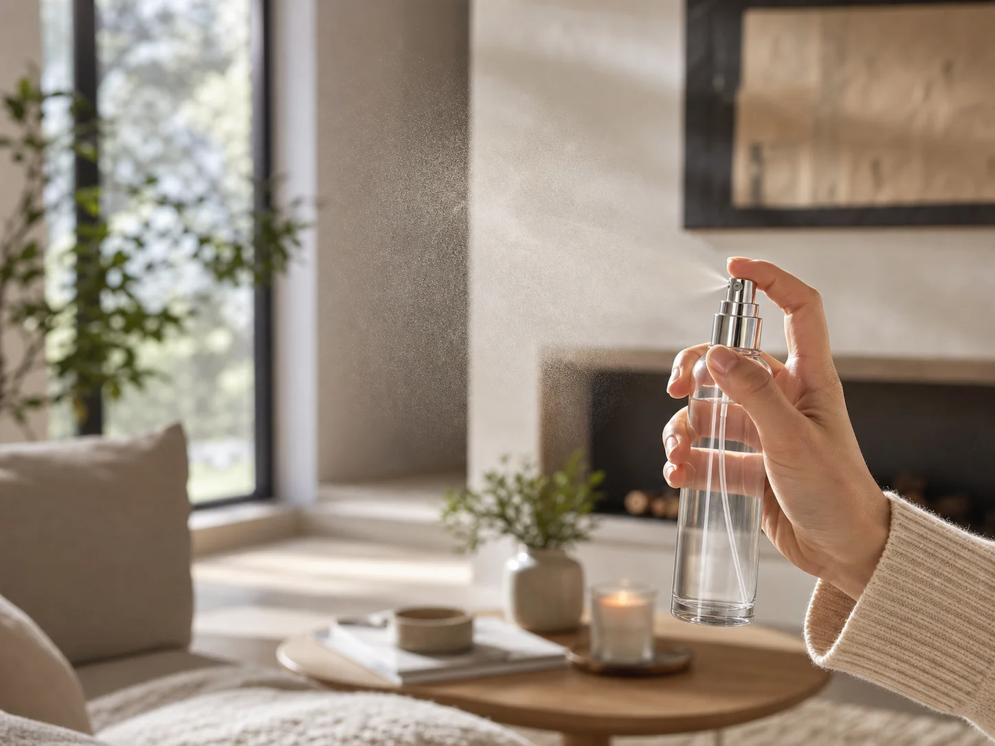 Illustration d’utilisation de Flacon de vaporisateur d’ambiance