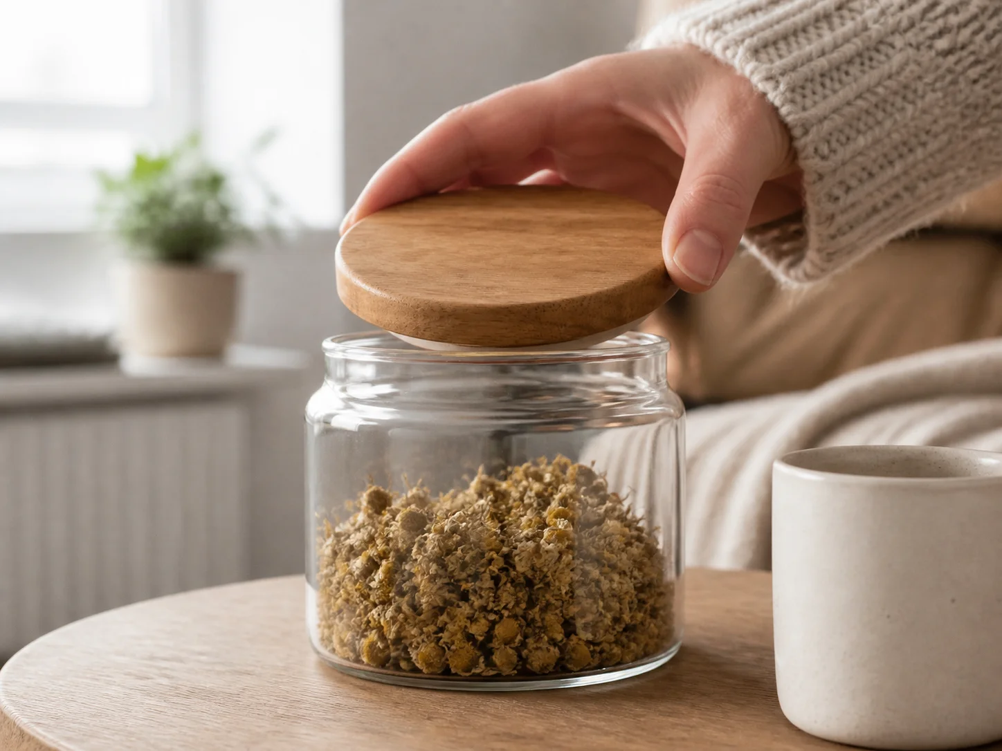 Illustration d’utilisation de Couvercle en bois