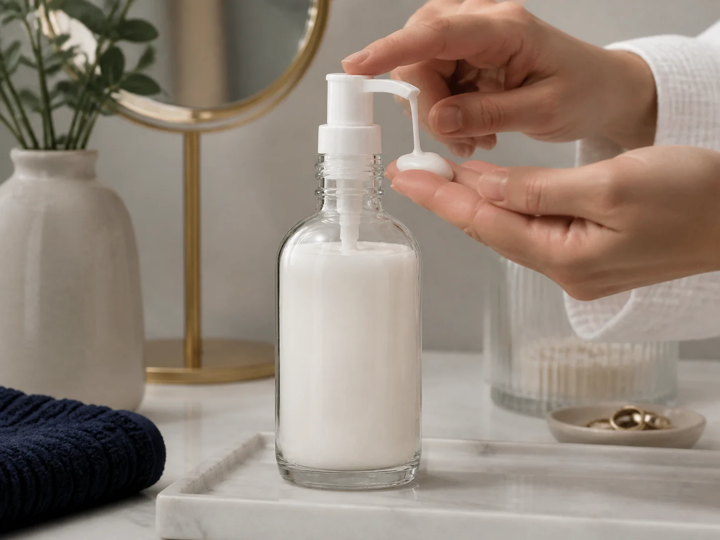 Illustration d’utilisation de Flacon de lotion