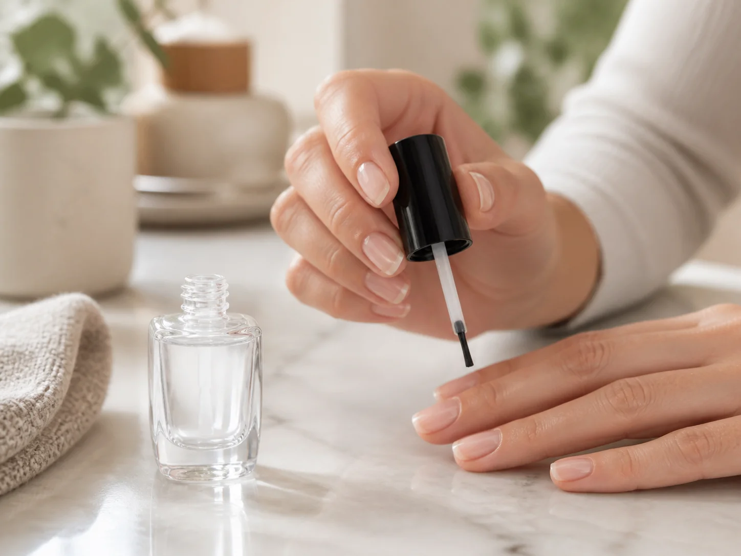 Illustration d’utilisation de Flacon de vernis à ongles