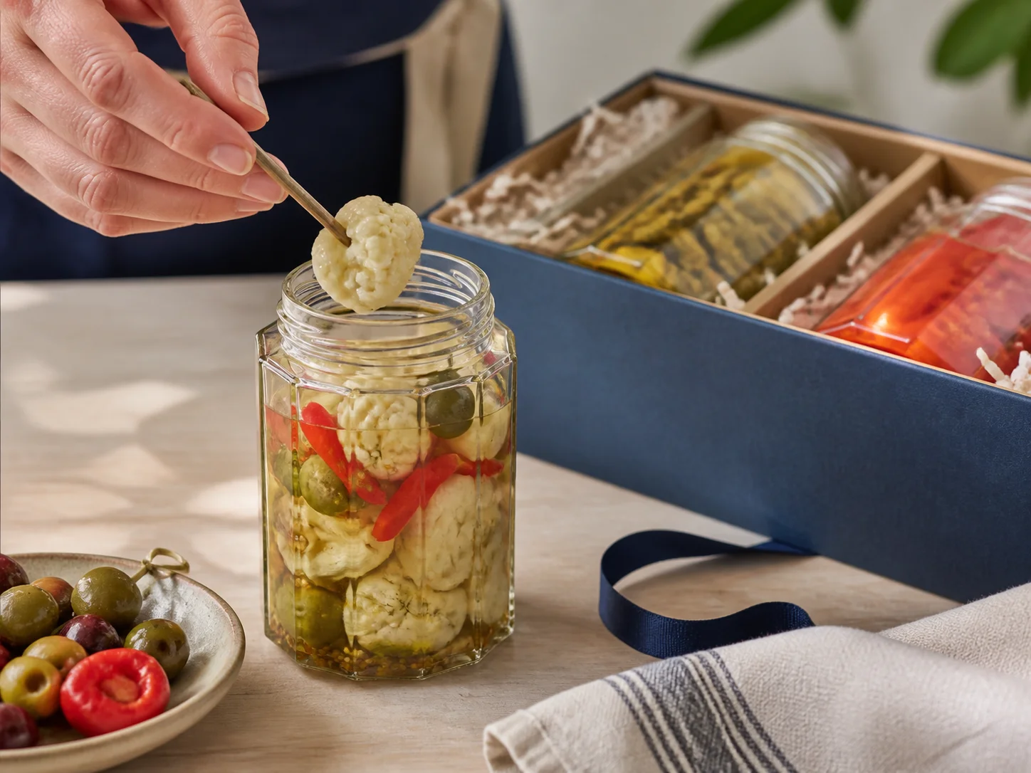 Illustration d’utilisation de Pot alimentaire octogonal