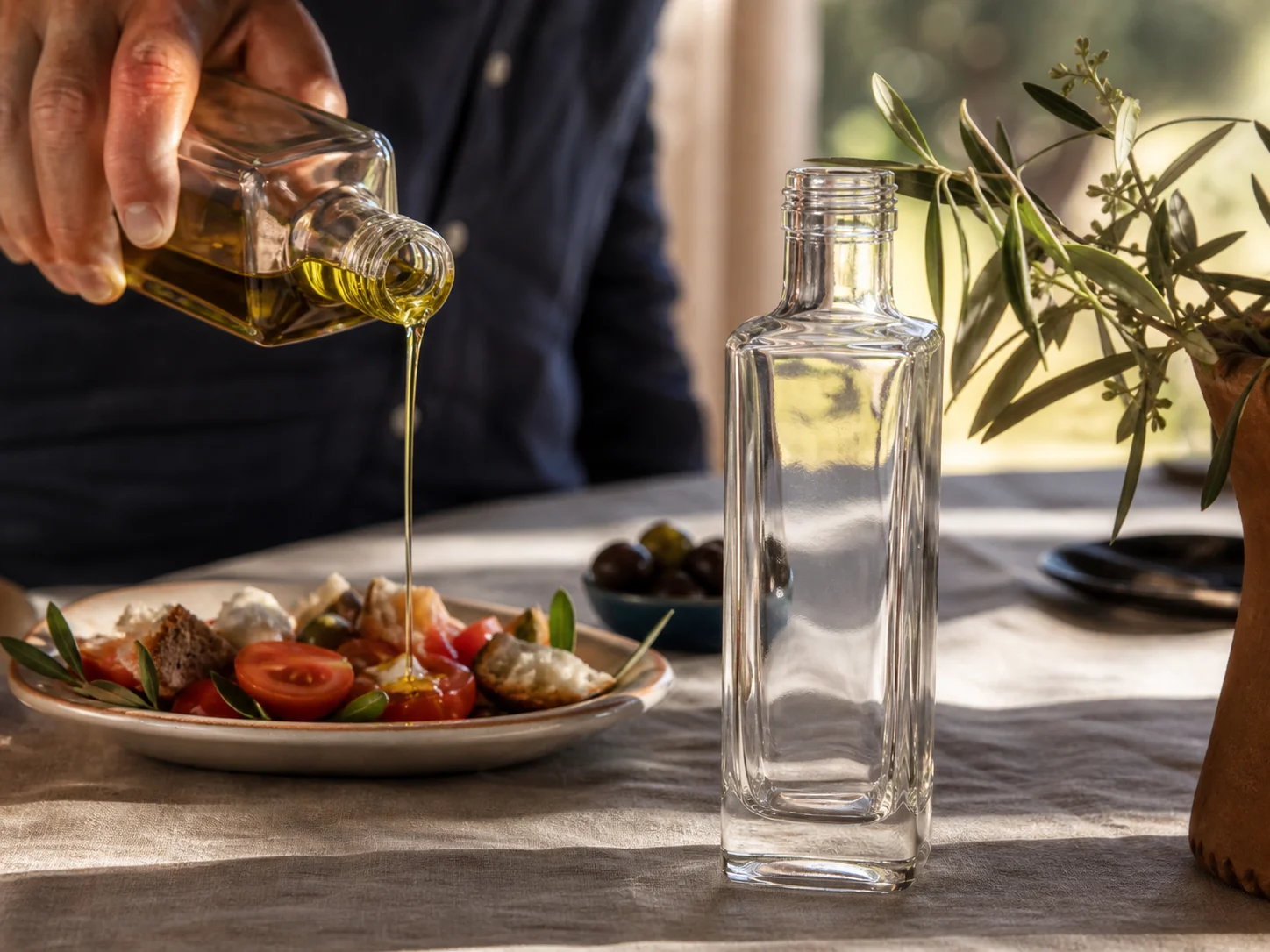 Illustration d’utilisation de Bouteille d’huile d’olive