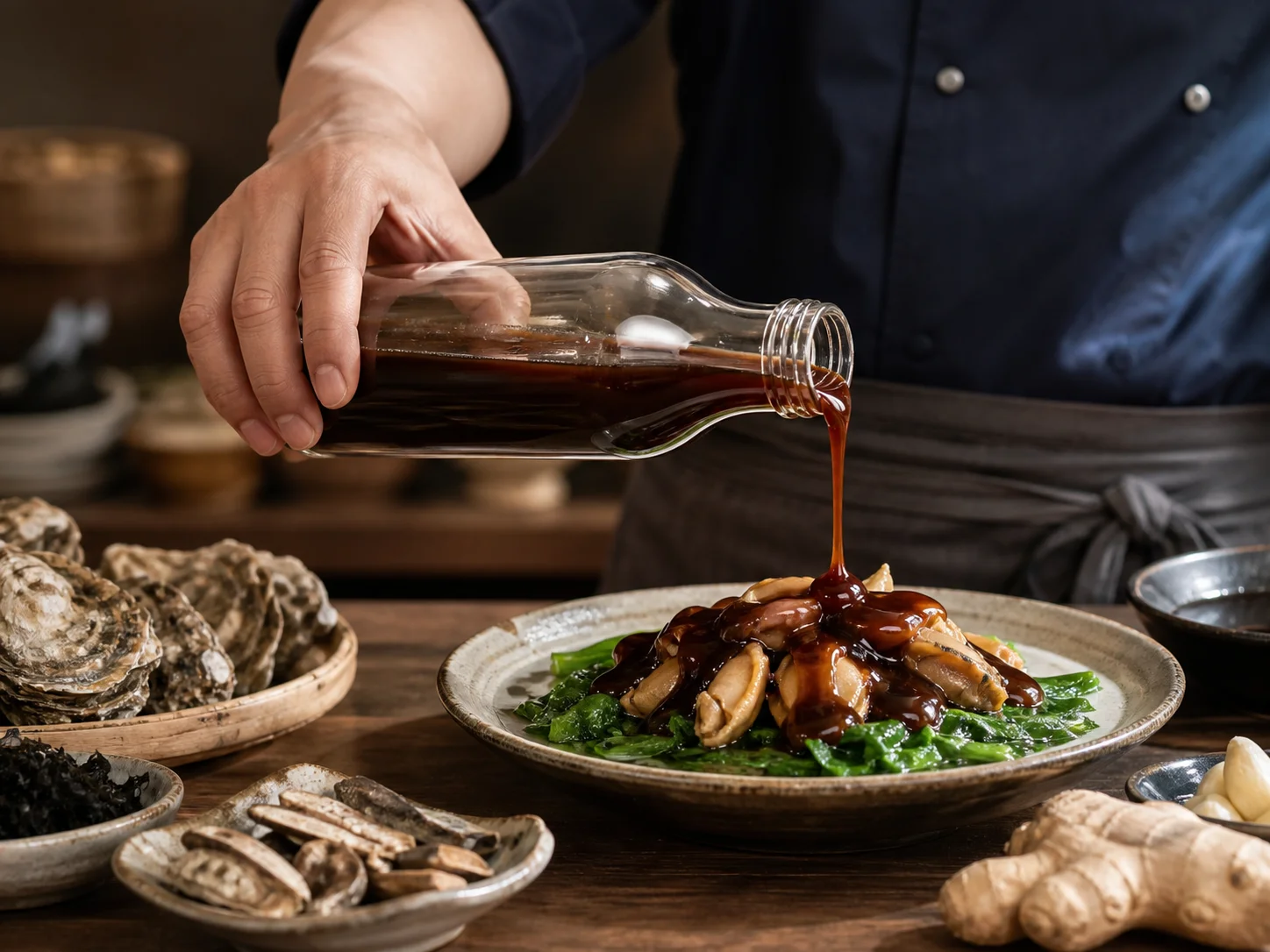 Illustration d’utilisation de Bouteille de sauce aux huîtres