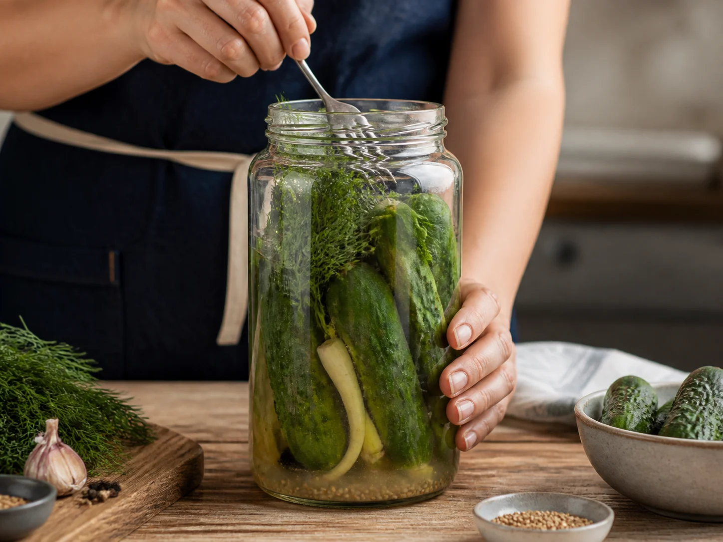 Illustration d’utilisation de Bocal à pickles