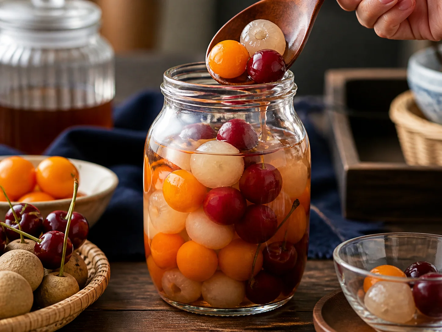 Illustration d’utilisation de Bocal de fruits au sirop