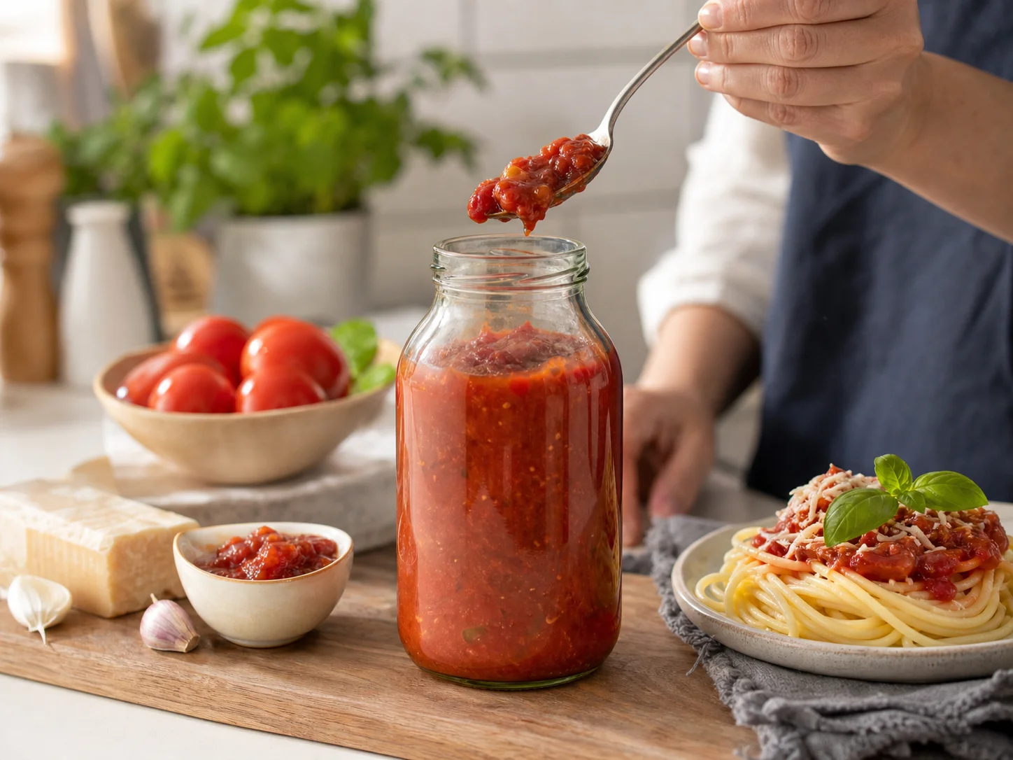 Illustration d’utilisation de Bocal alimentaire en verre recyclé (PCR)