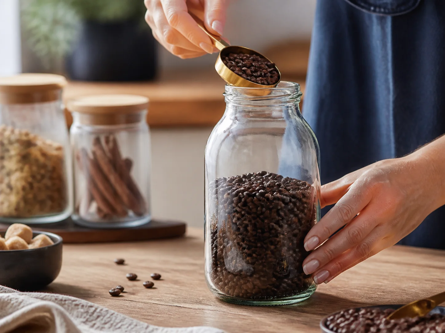 Illustration d’utilisation de Bocal alimentaire en verre recyclé (PCR)