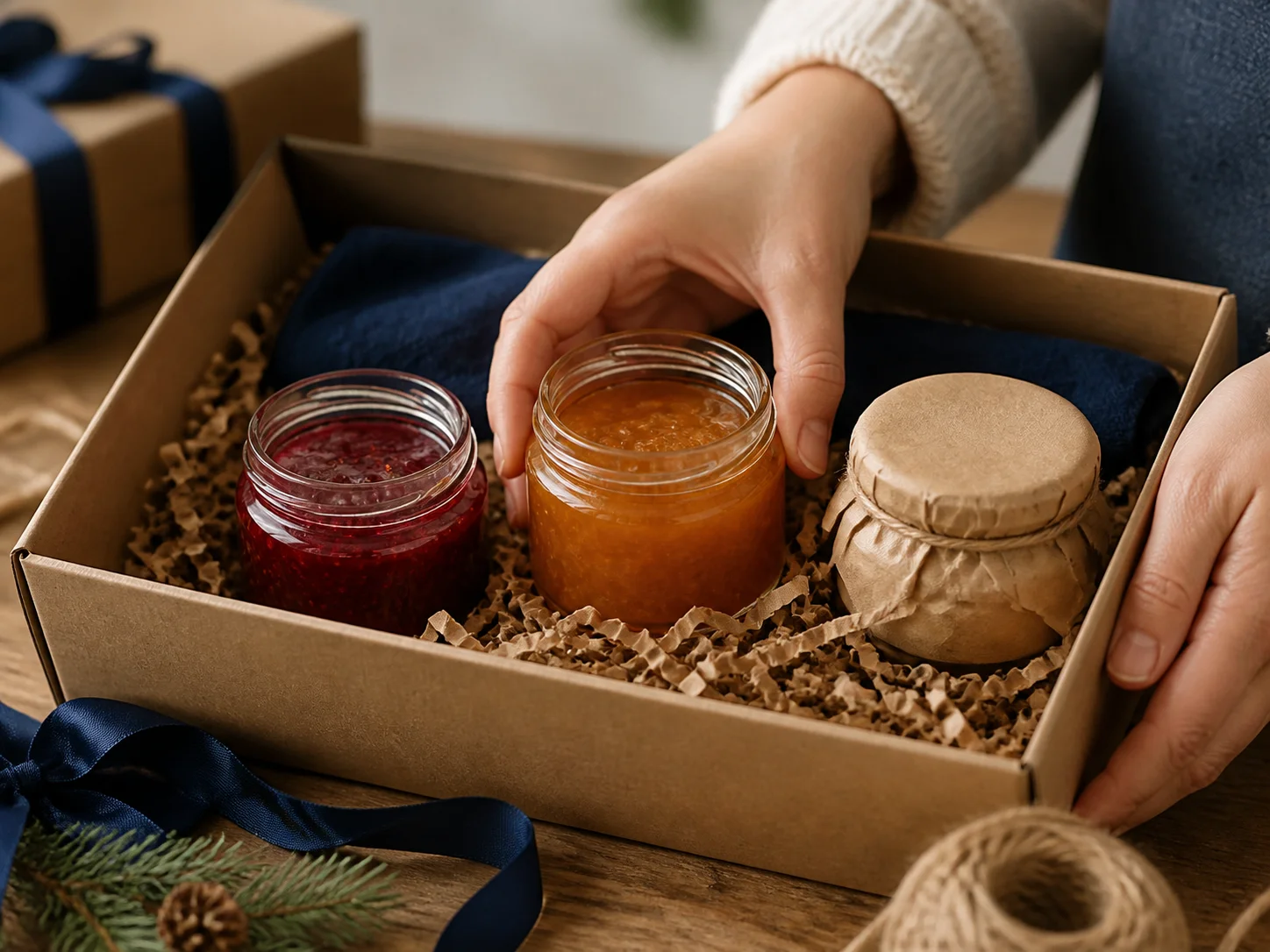 Illustration d’utilisation de Pot rond à confiture