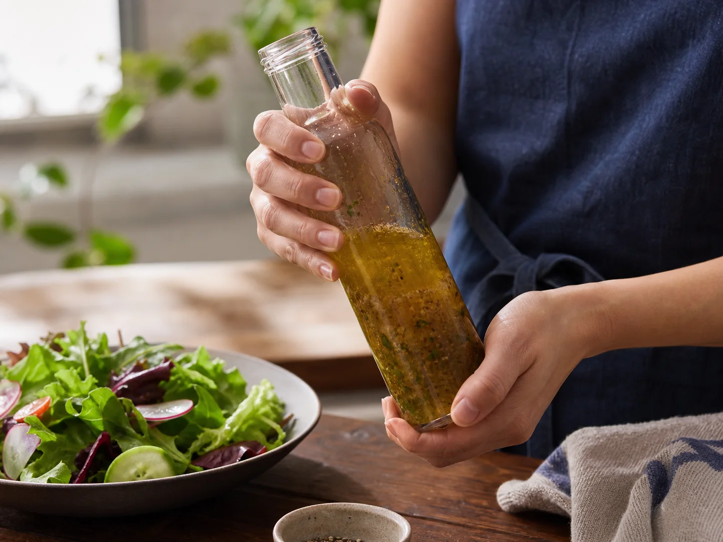 Illustration d’utilisation de Bouteille de vinaigrette