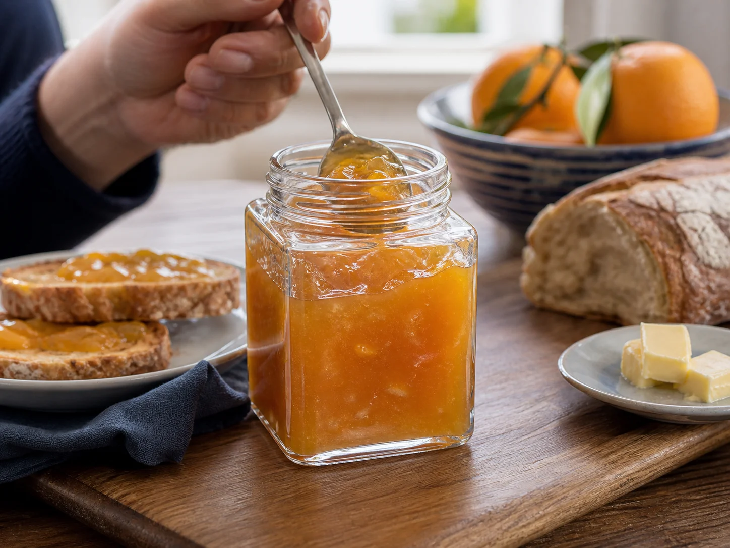 Illustration d’utilisation de Pot carré à confiture